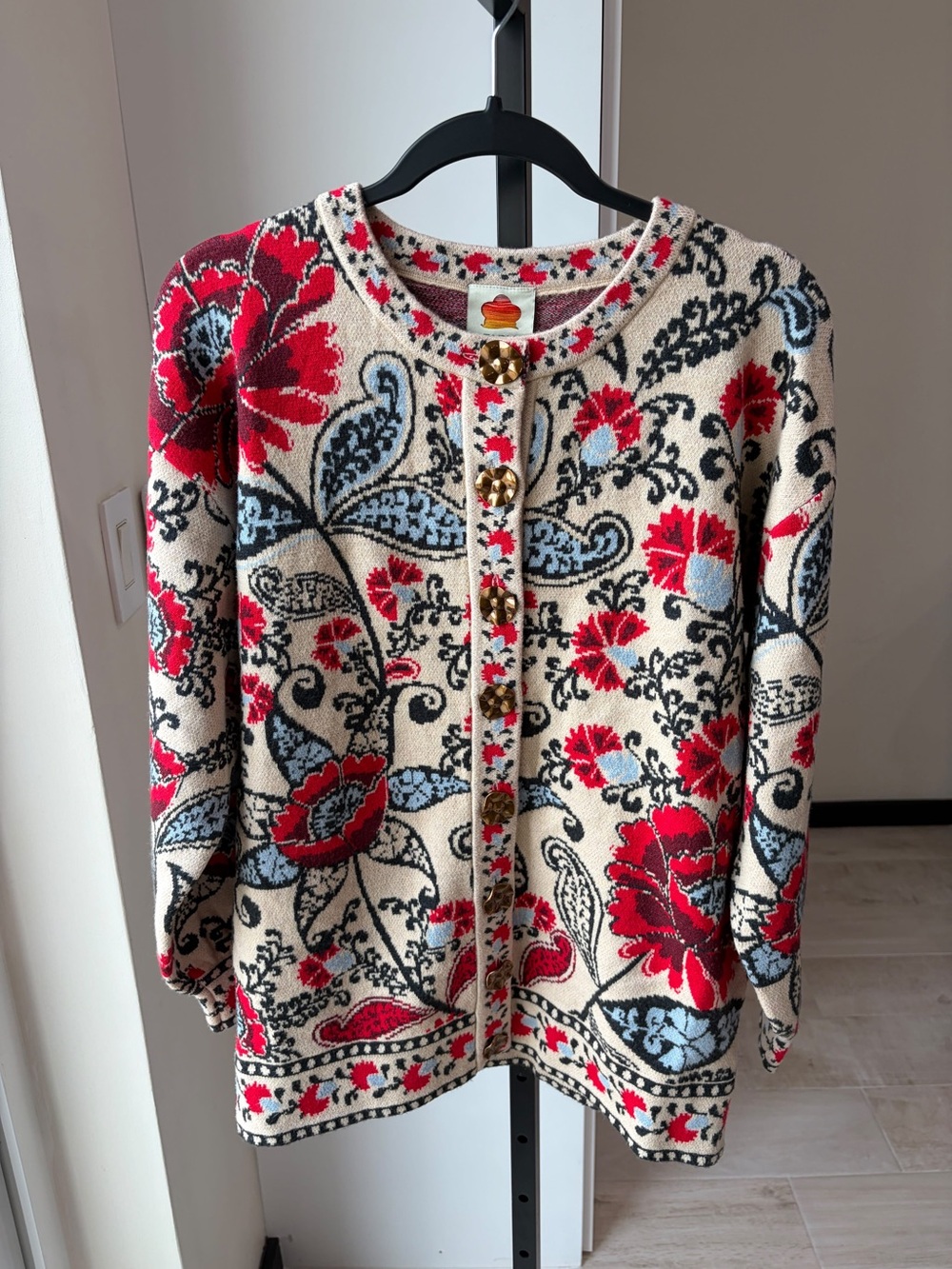 Farm Rio Francesca Sand Knit Cardigan - Picture 2 of 7